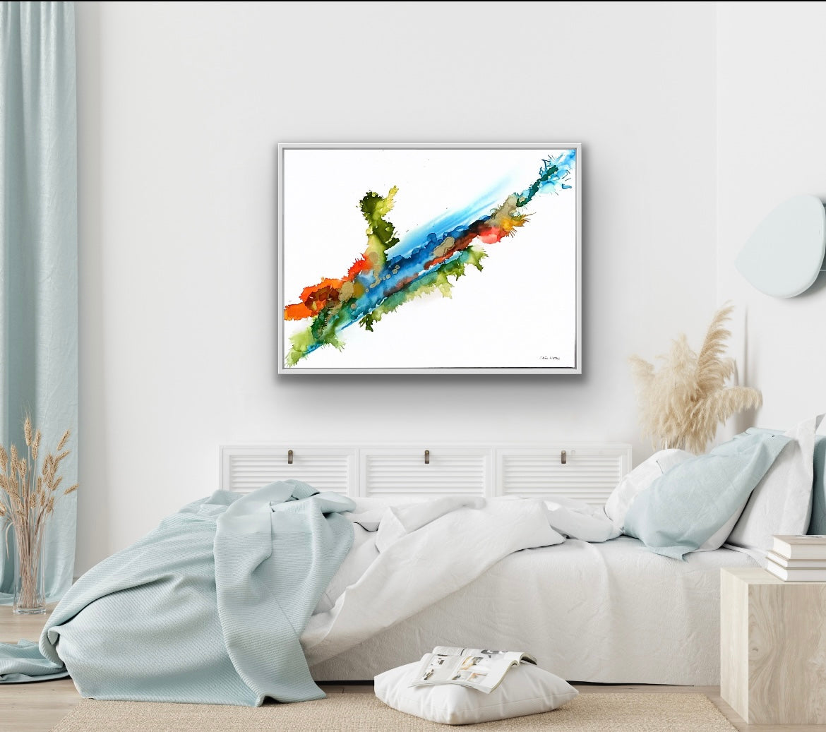 Original Art-Alcohol ink -Live a Joyful Life