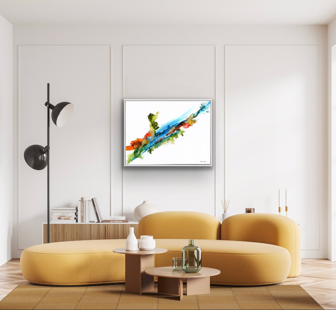 Original Art-Alcohol ink -Live a Joyful Life