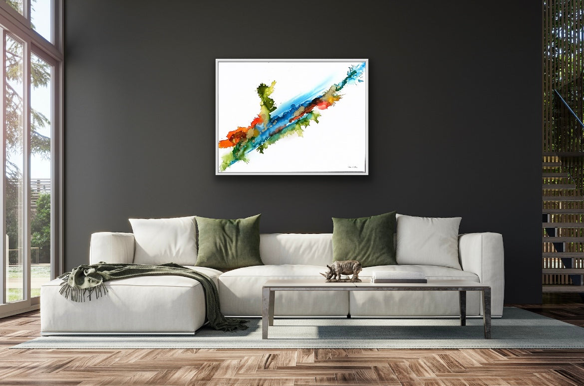 Original Art-Alcohol ink -Live a Joyful Life