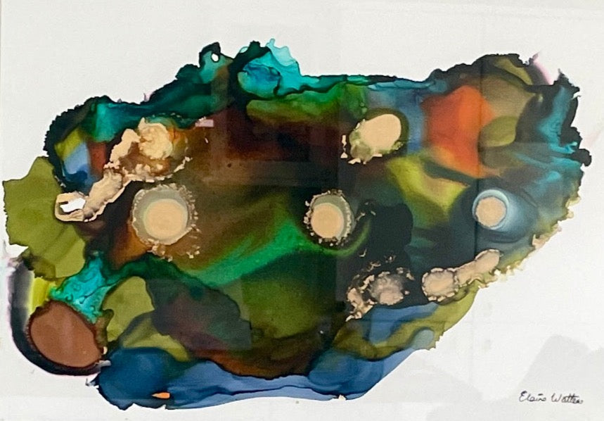 Alcohol Ink - The world spins madly on