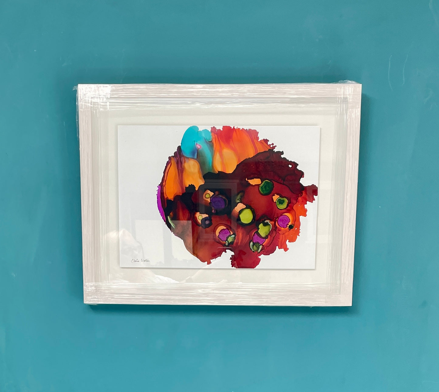 Original Art-Alcohol Ink -We lift as we climb