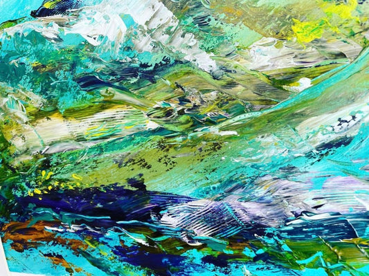 SOLD-Original Art-Acrylic - The Long Way Home