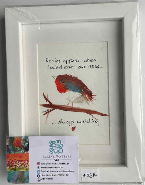 Watercolour -Robin #2314 -4x6
