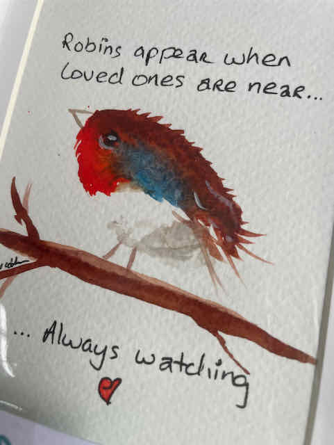 Watercolour -Robin #2314 -4x6