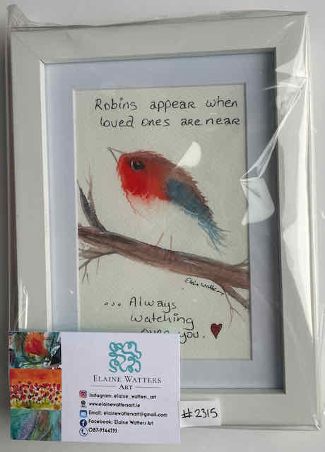 Watercolour -Robin #2315 4x6