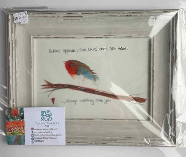 Watercolour -Robin #2325-6x8