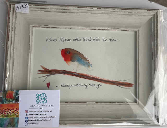 Watercolour -Robin #2325-6x8