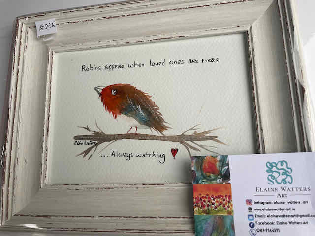 Watercolour -Robin #238 6x8