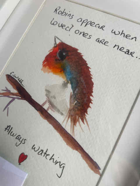 Watercolour -Robin #238 4x6
