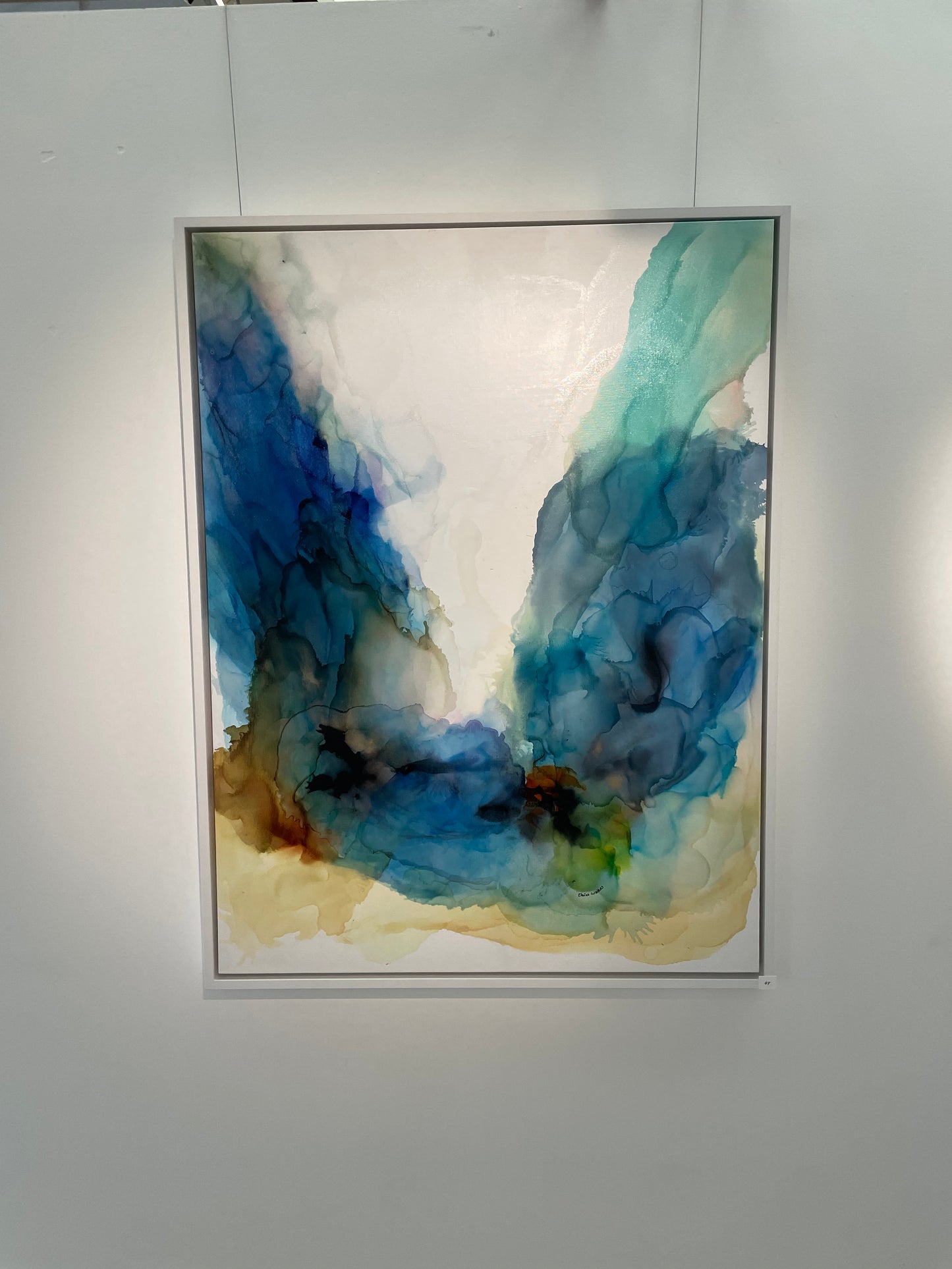 Original Art-Alcohol Ink-Light in the Distance