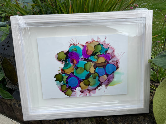 Alcohol Ink - A Coral Reef (Sold)