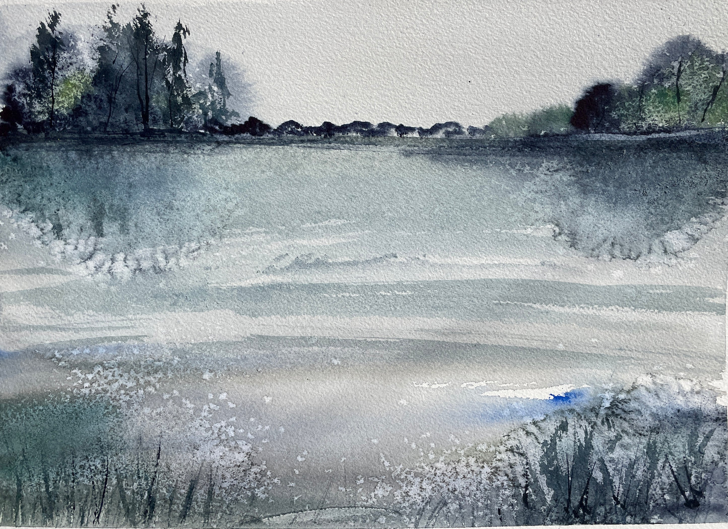 Watercolour- Across the water