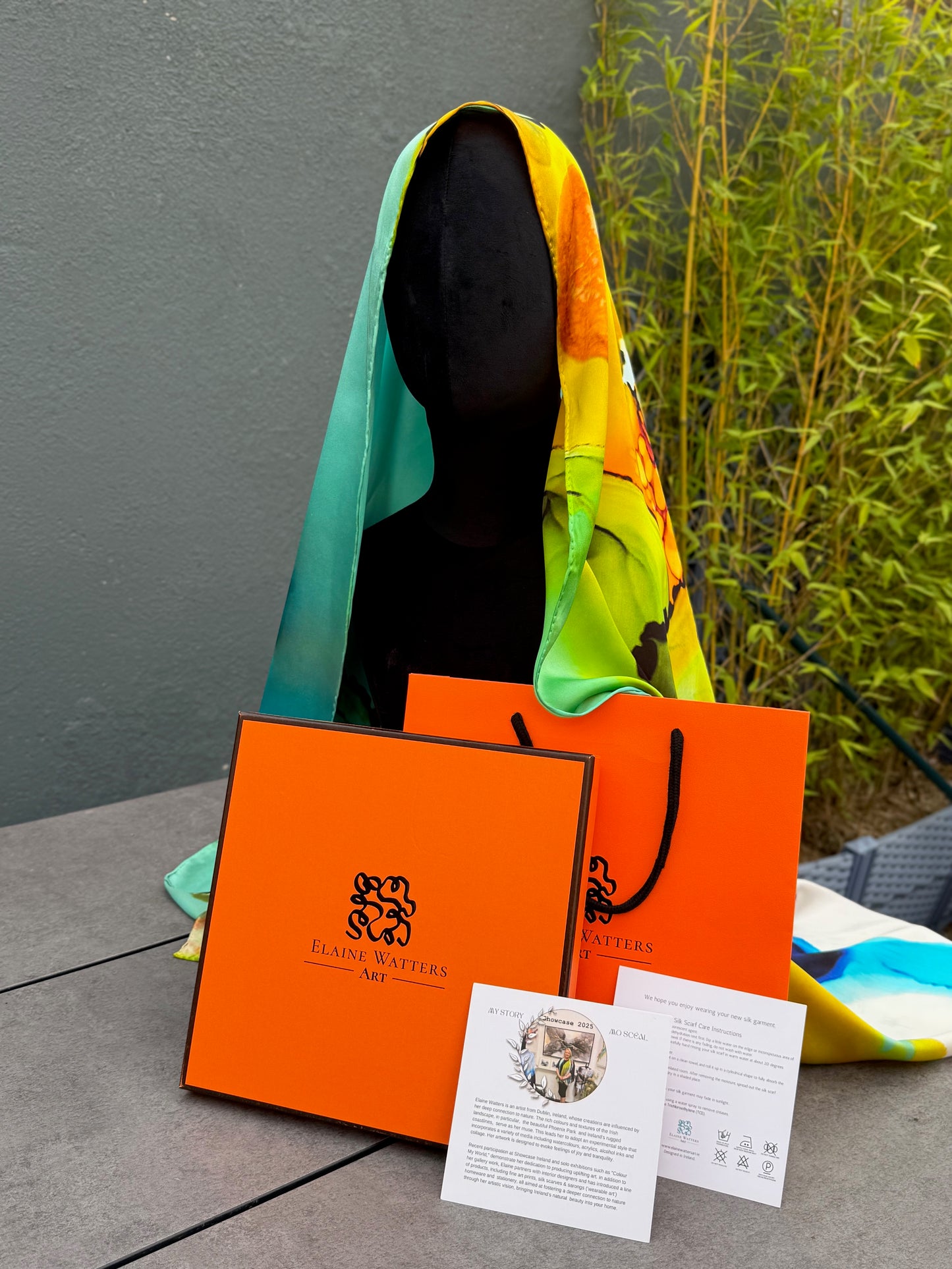 Product-Silk Scarf-Colour My World