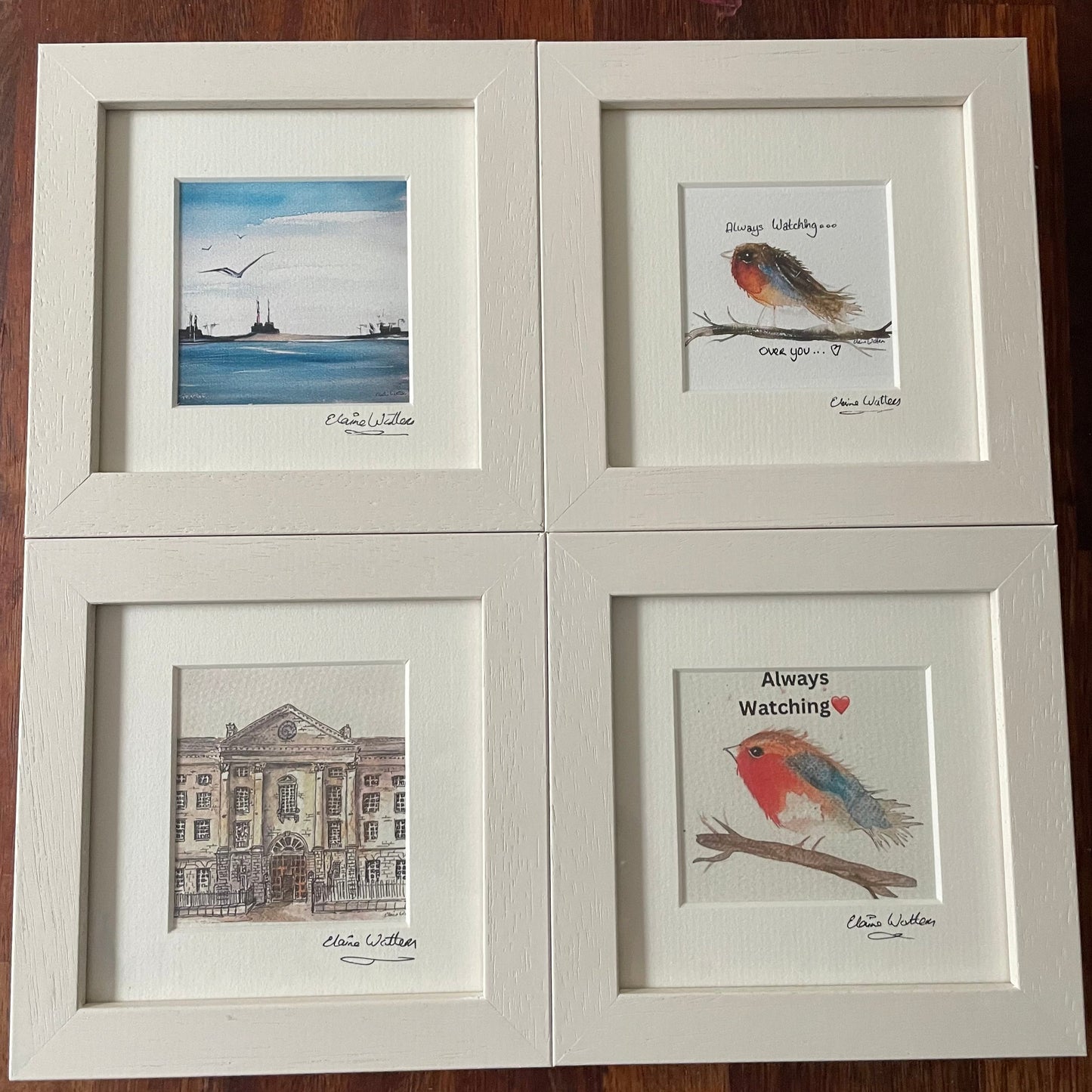 Print-Framed-Robin -Style B (Mini 6x6 inches)