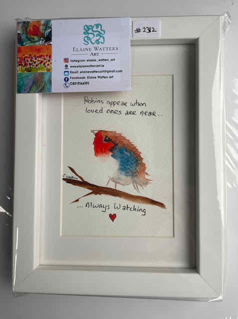 Watercolour -Robin #2312 -4x6