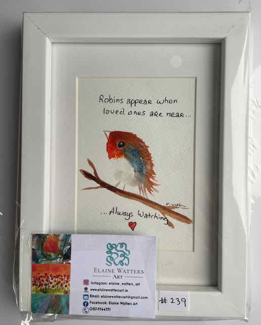 Watercolour -Robin #239 -4x6