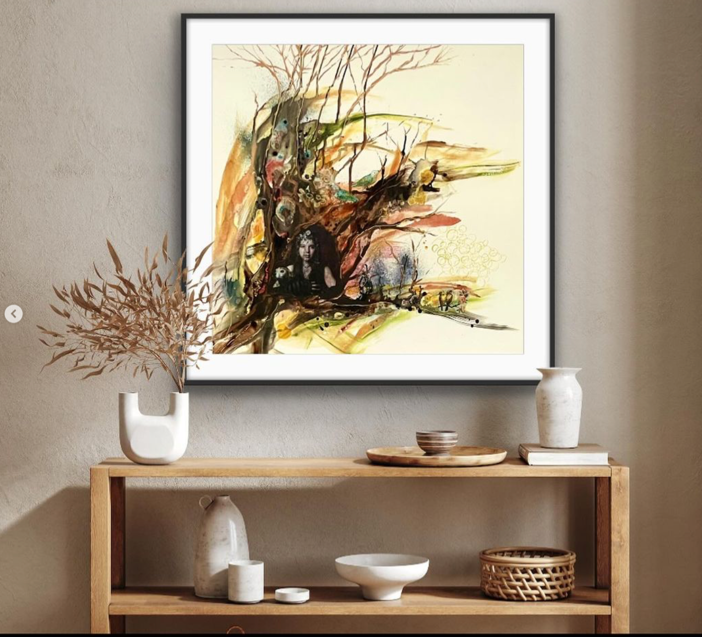 Original Art-Mixed Media - The Sheltering Tree