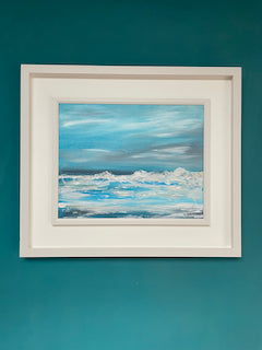 Sold-Original Art-Acrylic - Watching the Waves