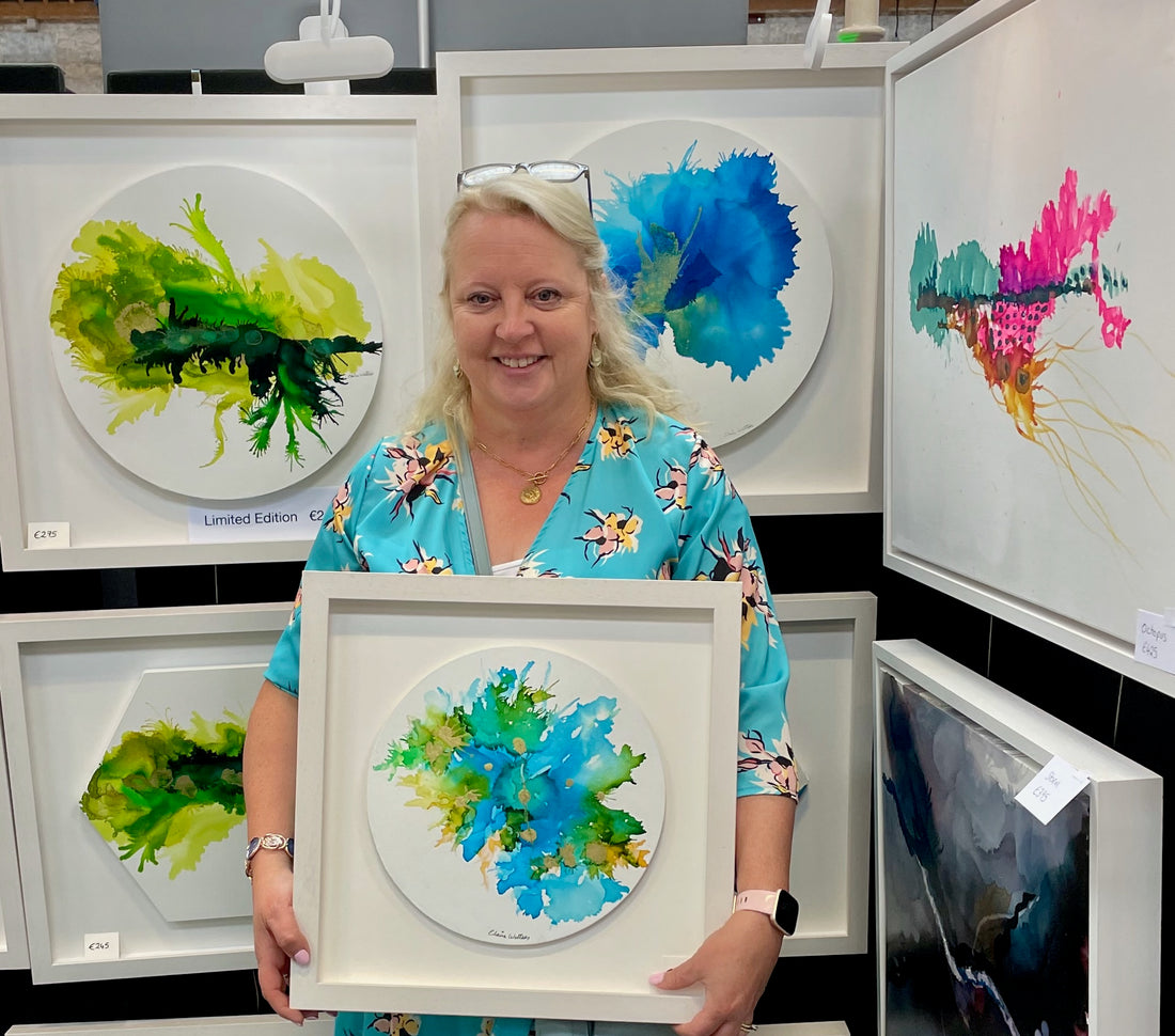 Elaine Watters Art, Irish Artist, Alcohol Ink, New emerging Irish artists