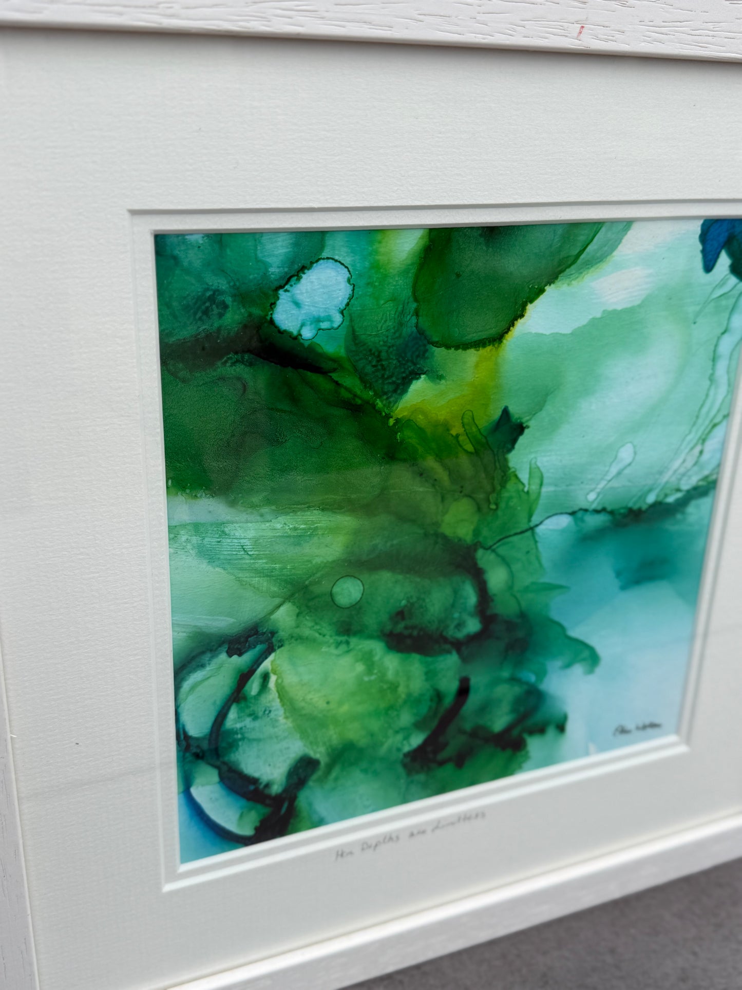 Original Art-Alcohol Ink-Series Sisterhood-'Her Depths are Limitless'