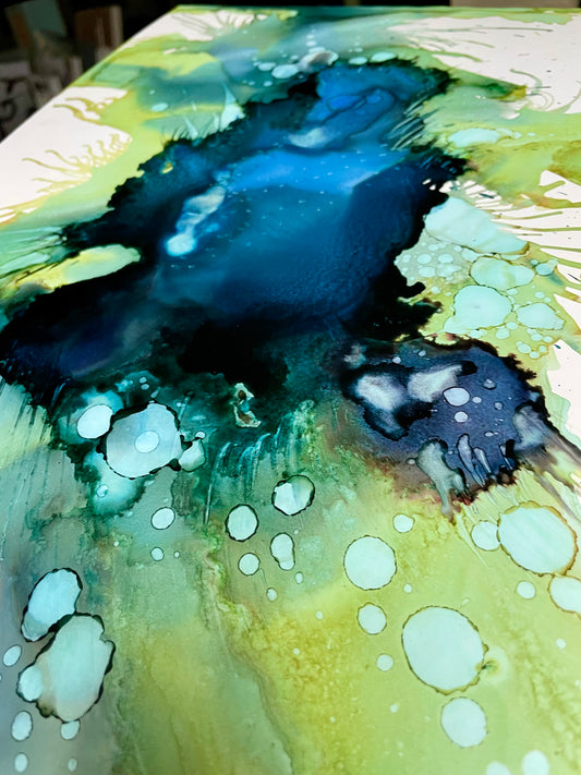 Alcohol ink -Rhythm of Life