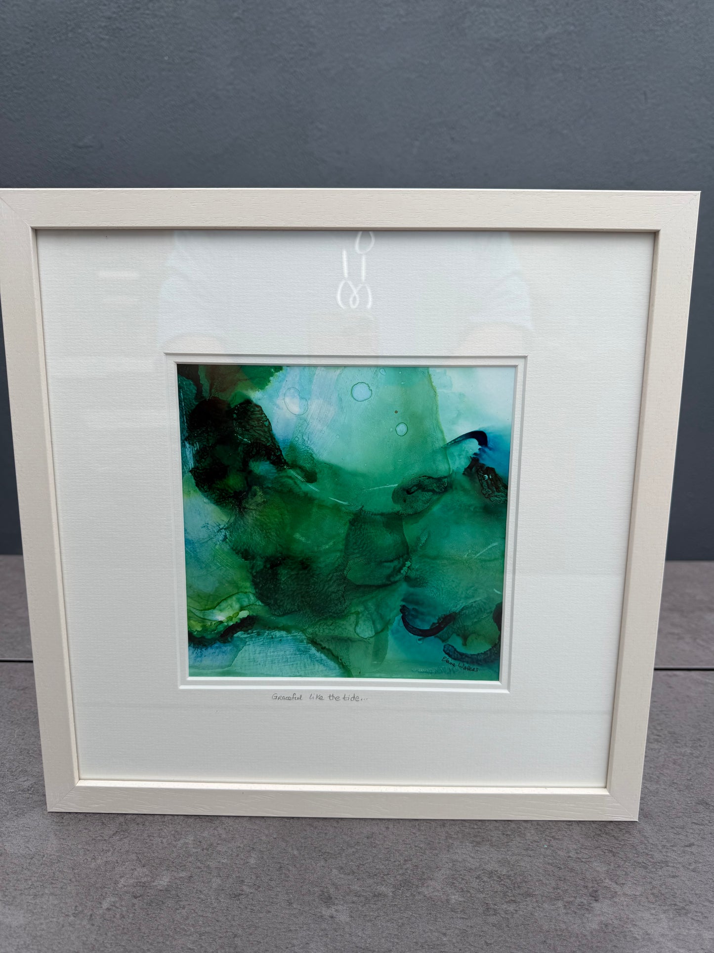 Original Art-Alcohol Ink-Series Sisterhood-'Graceful like the tide'