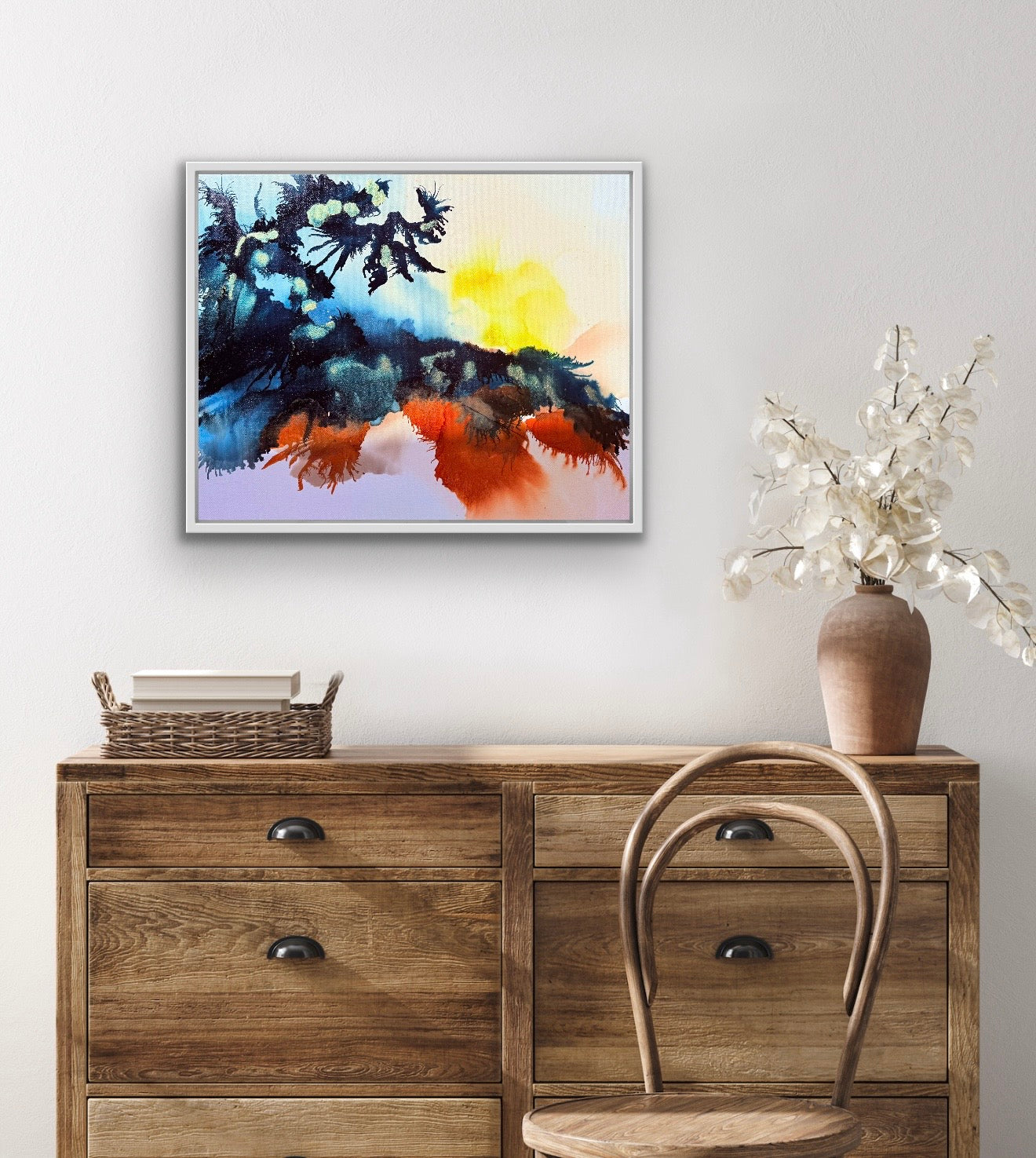 Original Art-Alcohol Ink-Fragments of quiet light