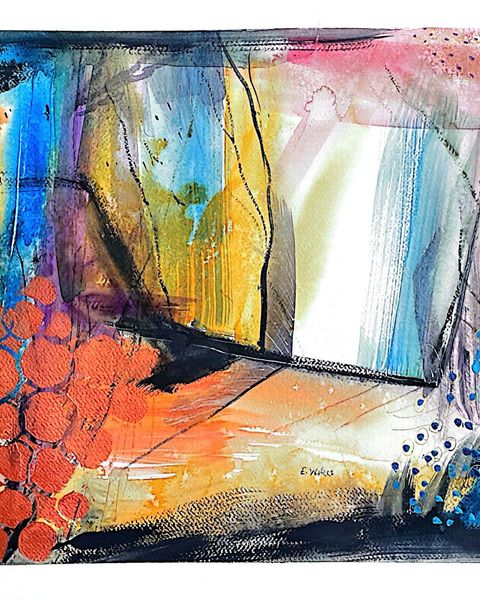 Original Art-Mixed Media - From both sides now (Sold)