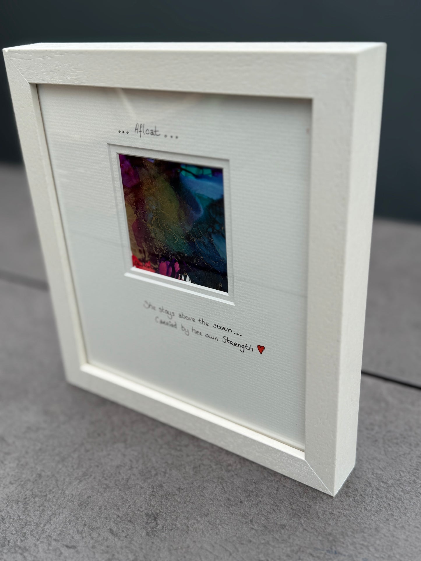 Original Art-Alcohol Ink-Series Sisterhood-'Afloat'