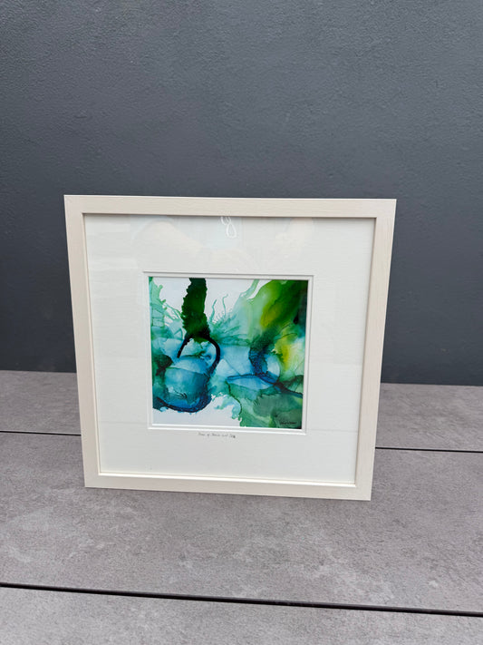 Original Art-Alcohol Ink-Series Sisterhood-'Born of storm and sea'