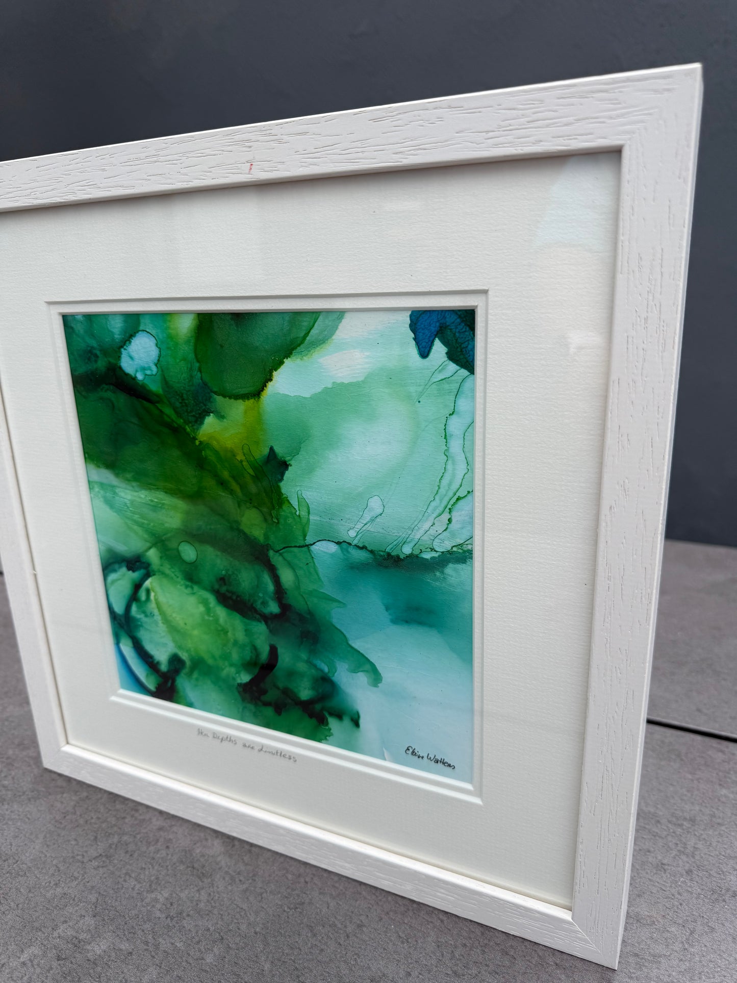 Original Art-Alcohol Ink-Series Sisterhood-'Her Depths are Limitless'