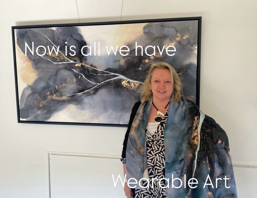Original Art-Alcohol Ink-Now is all we have