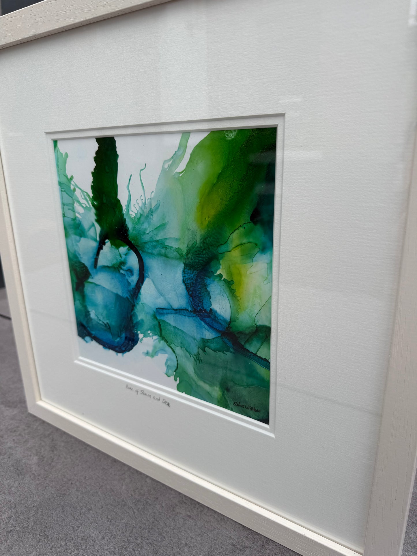 Original Art-Alcohol Ink-Series Sisterhood-'Born of storm and sea'