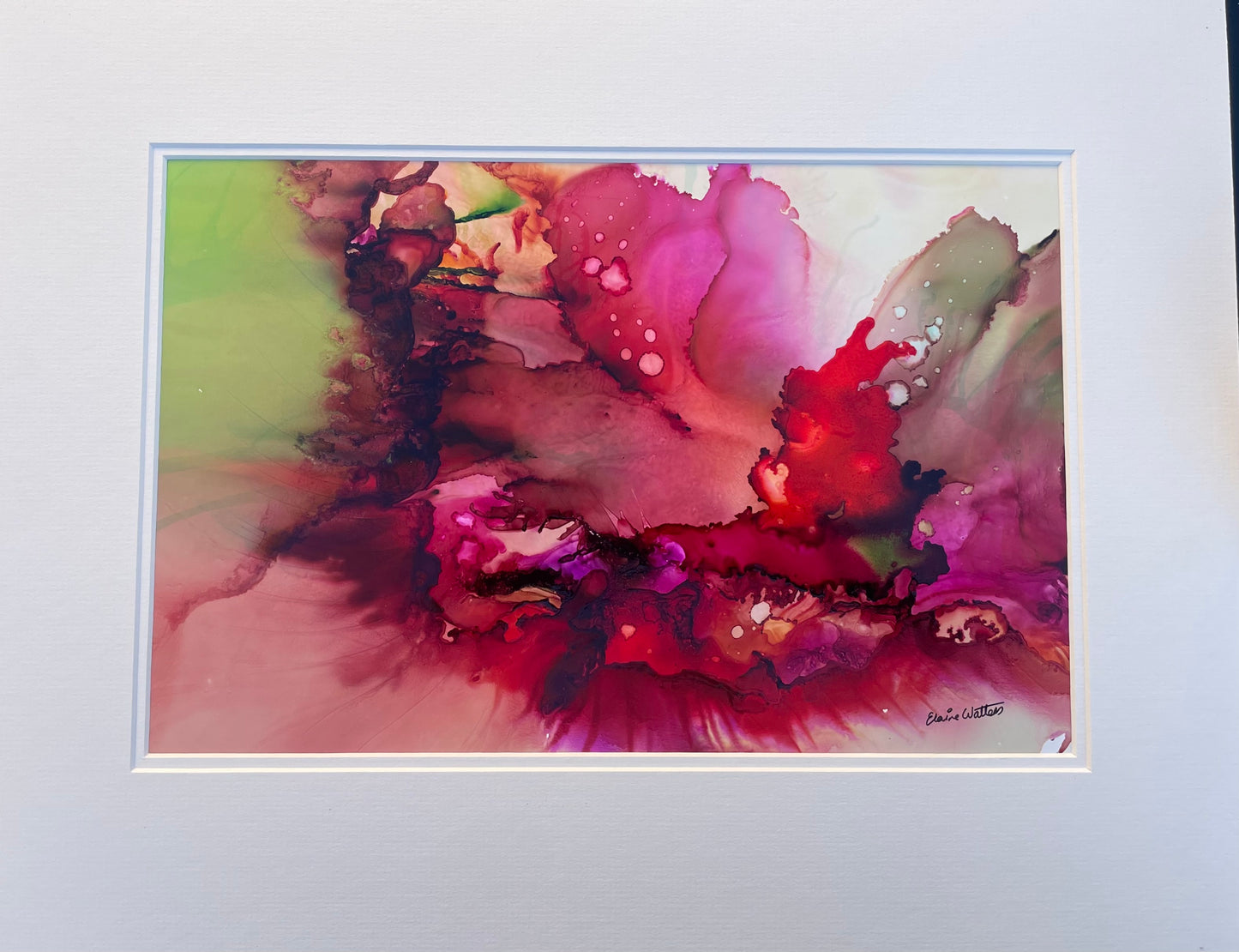 Alcohol ink -The Courage to Shine