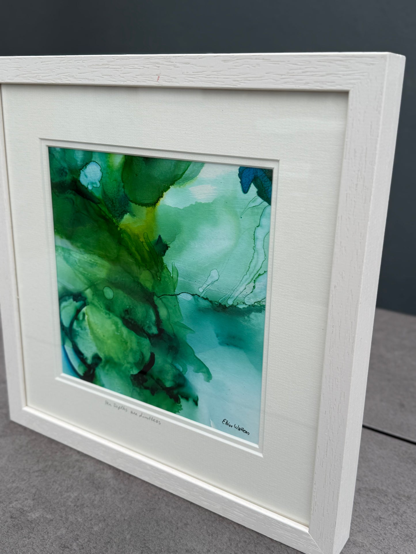 Original Art-Alcohol Ink-Series Sisterhood-'Her Depths are Limitless'