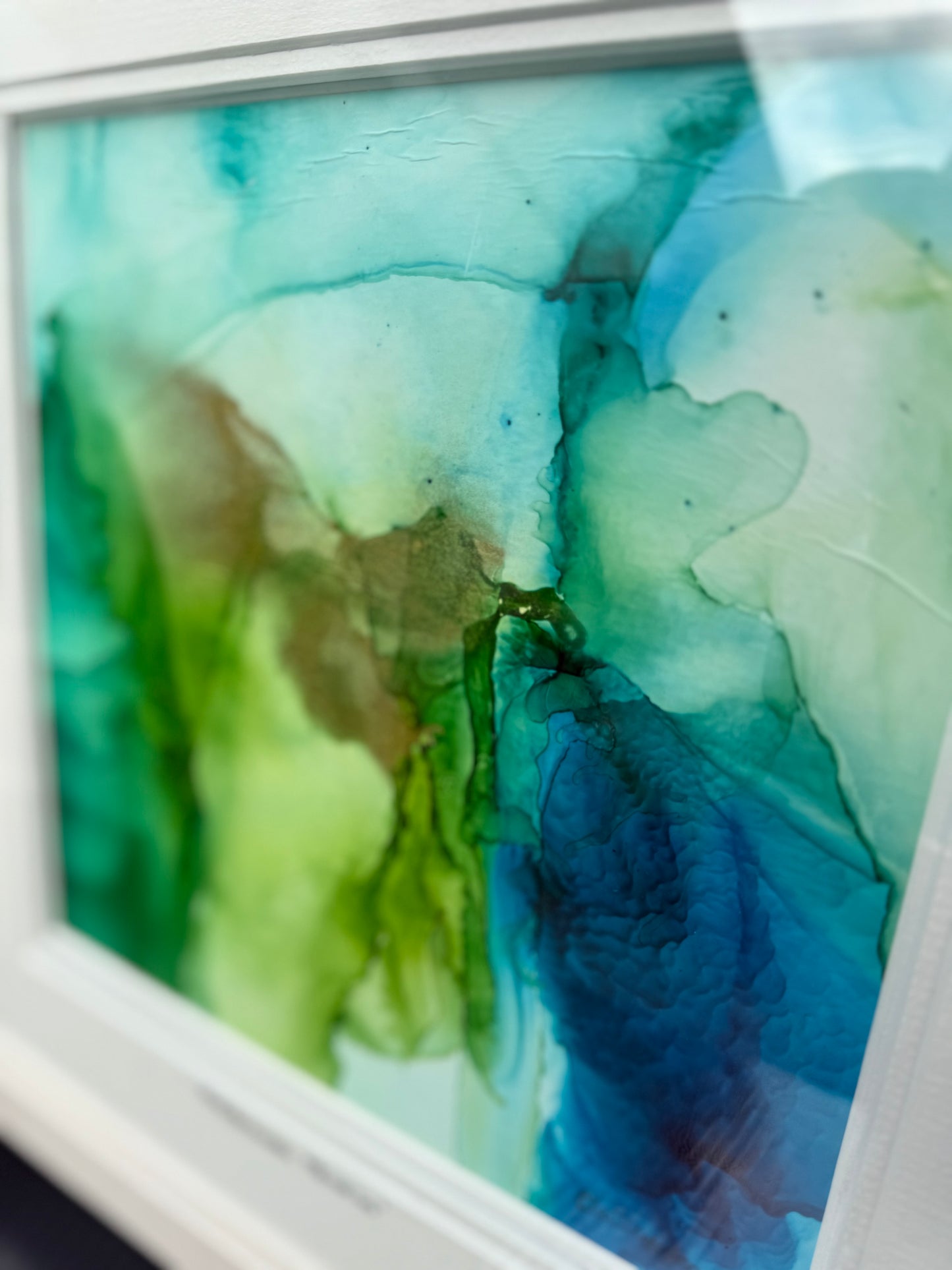 Original Art -Alcohol Ink - Mediterranean Memories