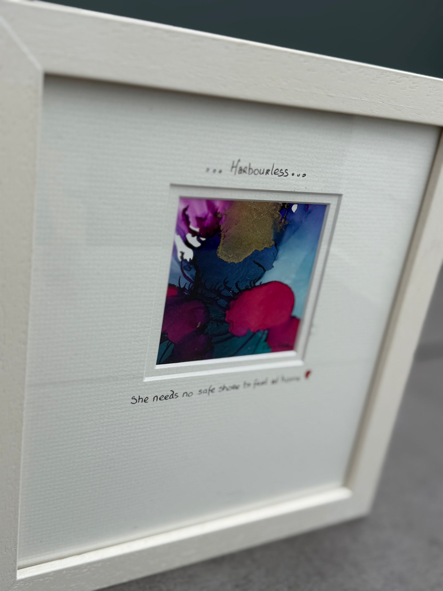 Original Art-Alcohol Ink-Series Sisterhood-'Harbourless'
