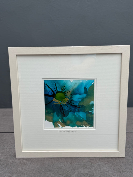 Original Art-Alcohol Ink-Series Sisterhood-'Oceans run through her veins'