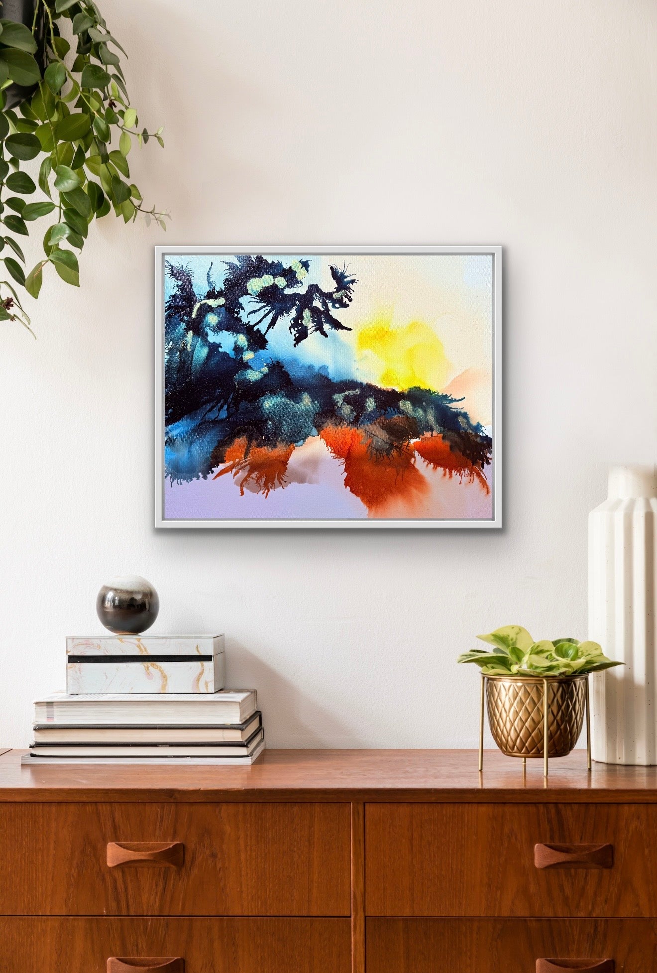 Original Art-Alcohol Ink-Fragments of quiet light
