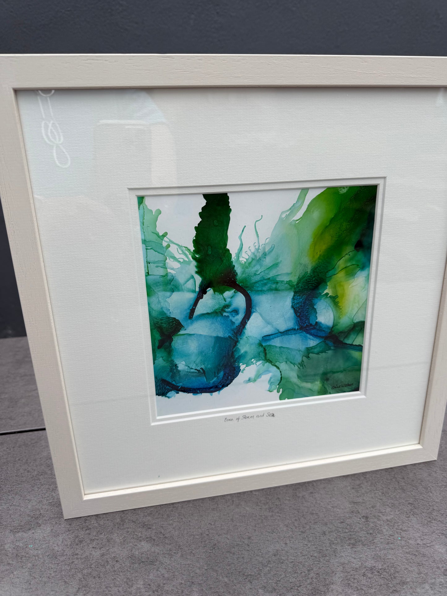 Original Art-Alcohol Ink-Series Sisterhood-'Born of storm and sea'