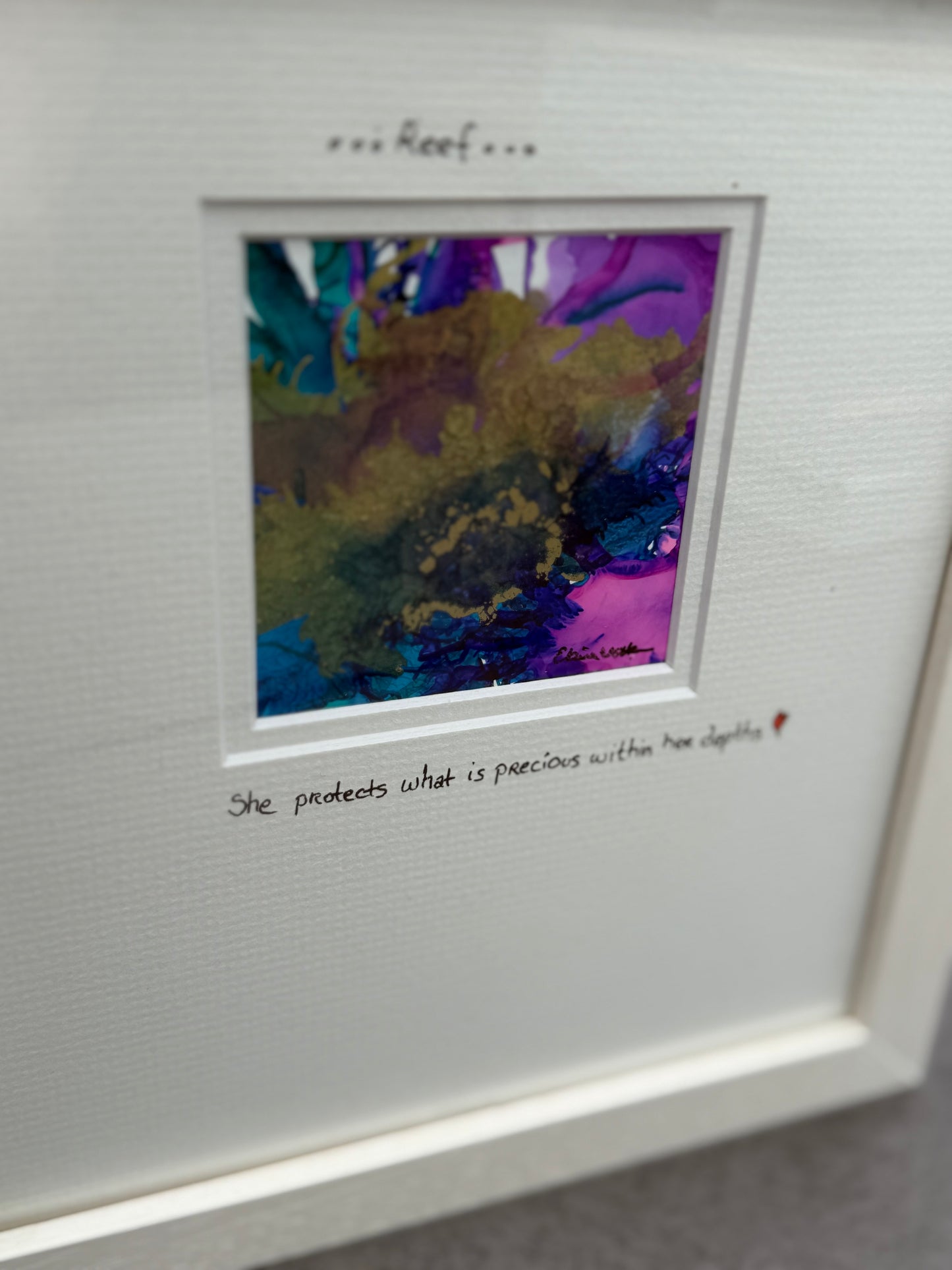 Original Art-Alcohol Ink-Series Sisterhood-'Harbourless'