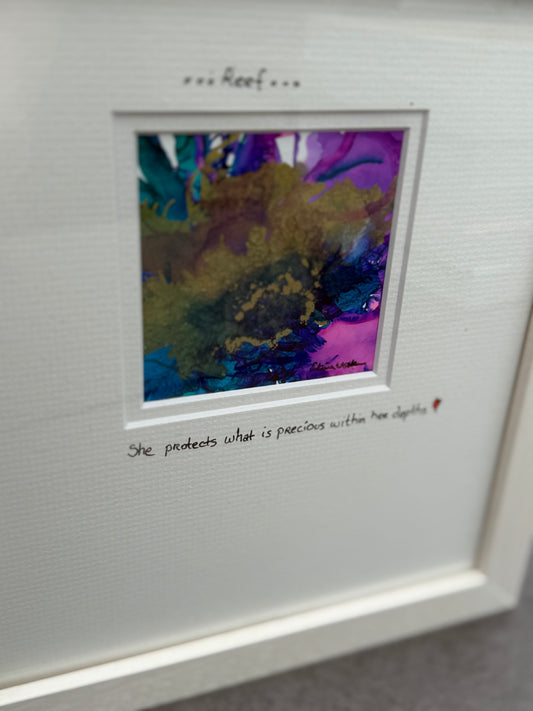 Original Art-Alcohol Ink-Series Sisterhood-'Harbourless'