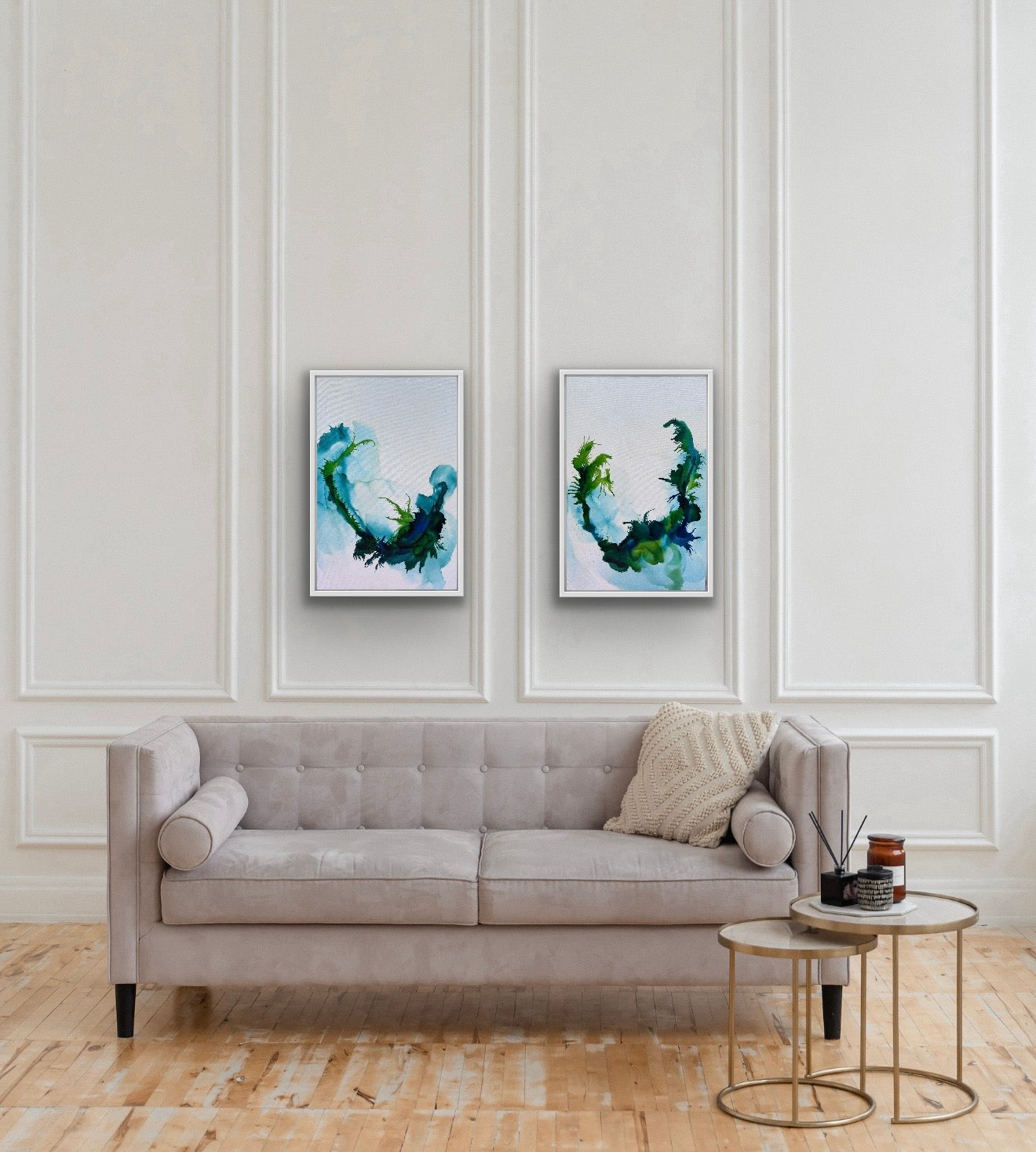Original Art-Alcohol Ink-Where the kelp dances