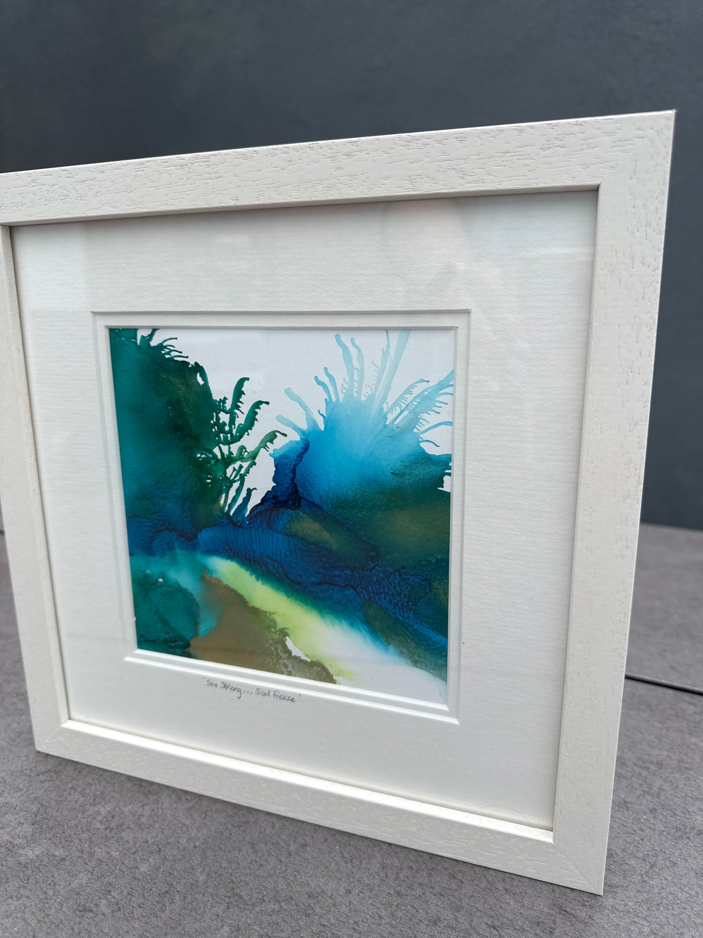 Original Ink-Alcohol Ink-Series Sisterhood-'Sea strong, soul fierce'