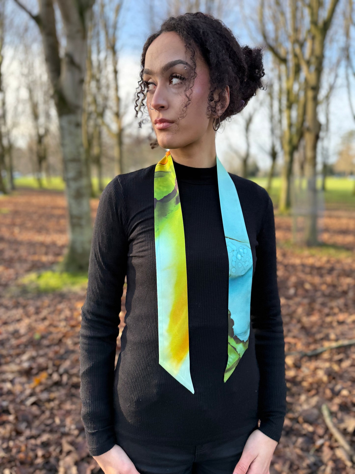 Product-Silk Twilly- Colour My World