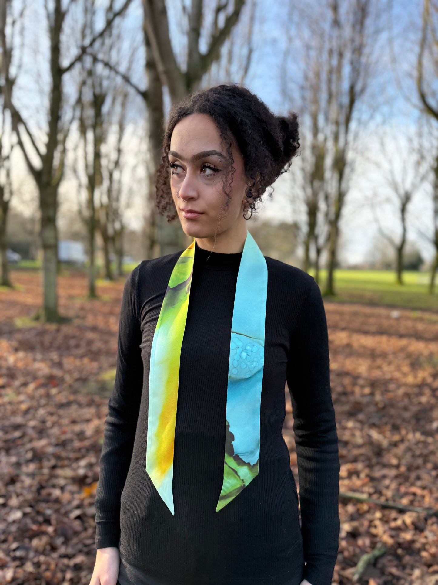 Product-Silk Twilly- Colour My World