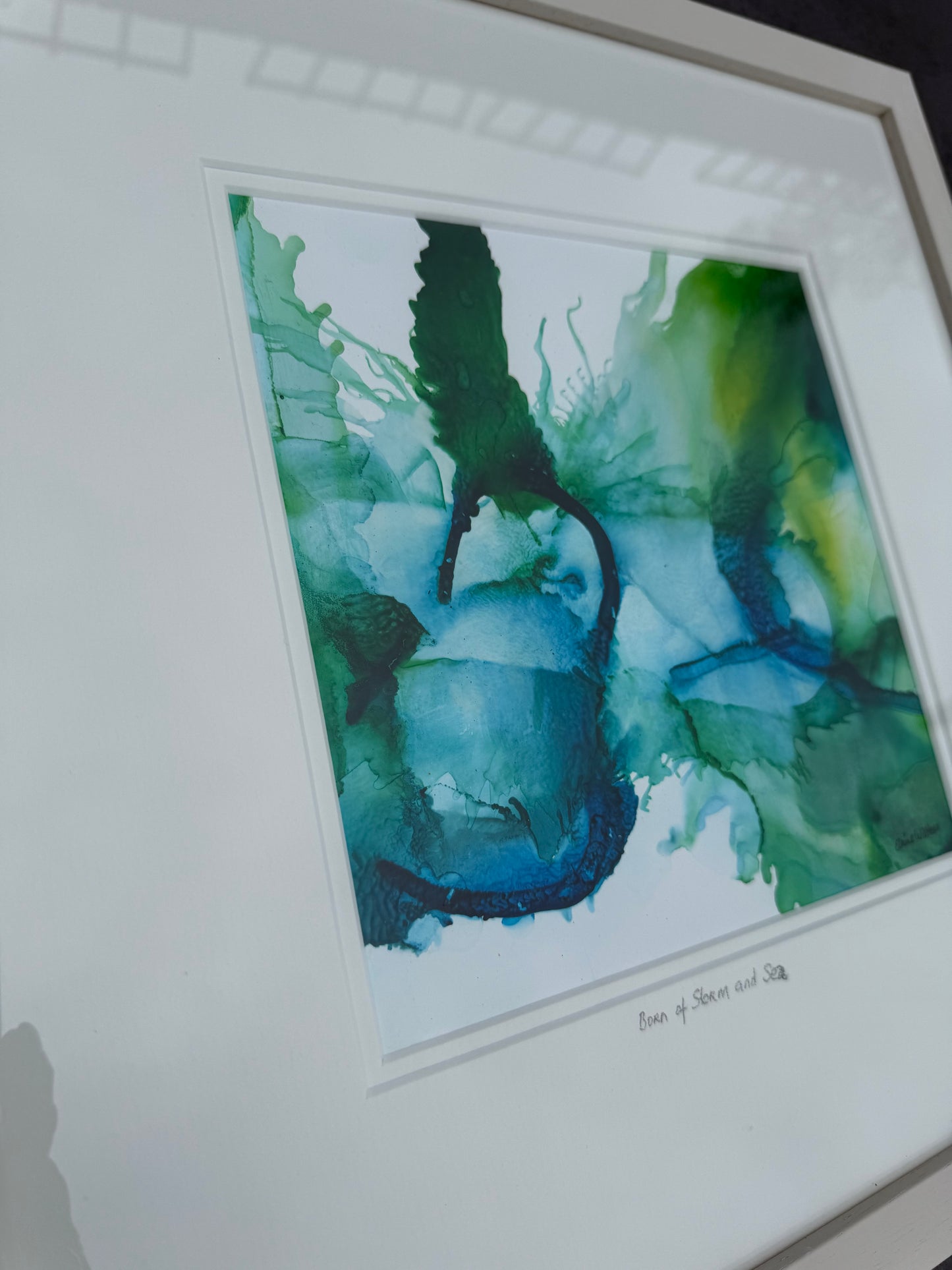 Original Art-Alcohol Ink-Series Sisterhood-'Born of storm and sea'