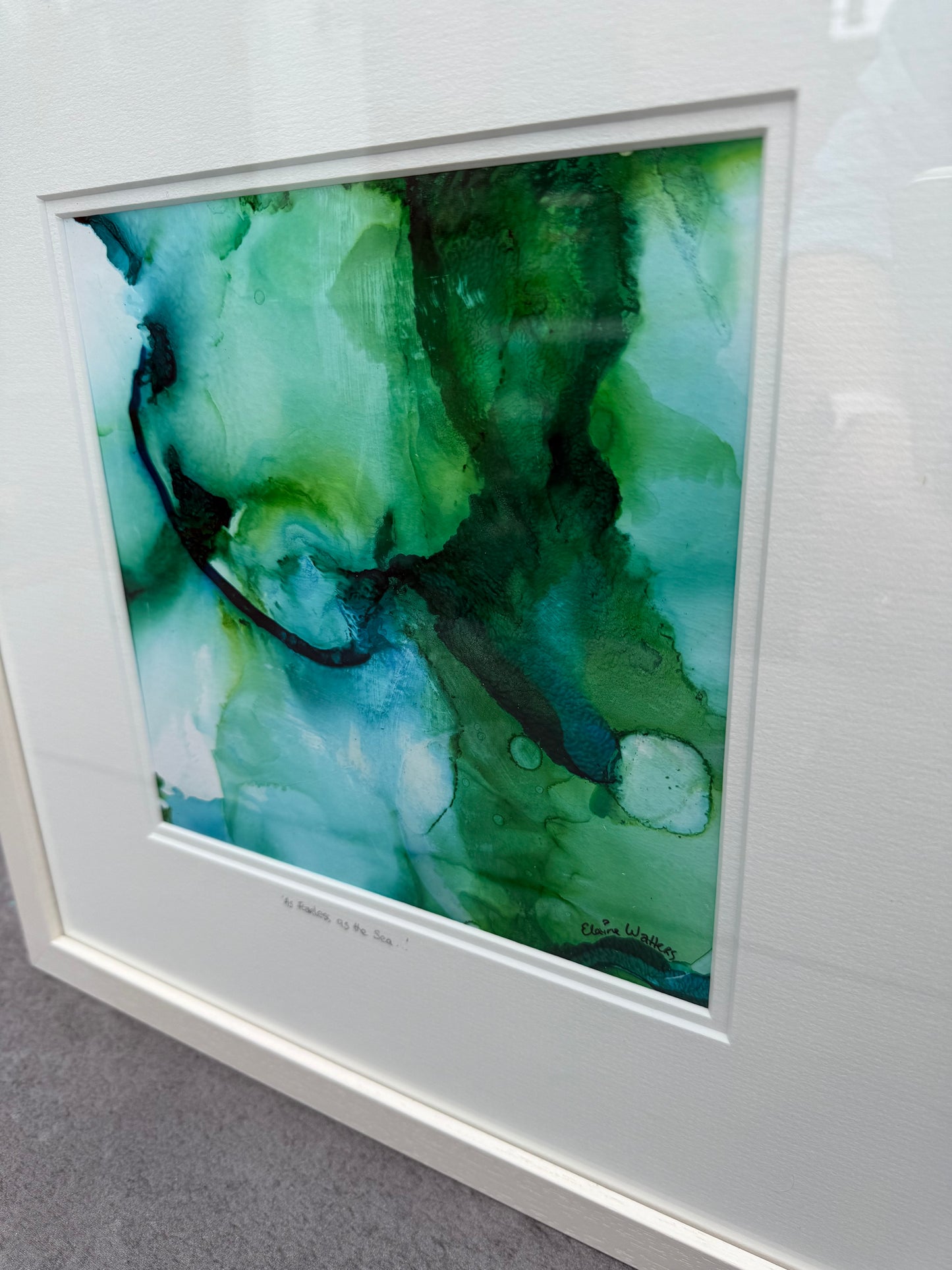 Original Art-Alcohol Ink-Series Sisterhood-As fearless as the sea'