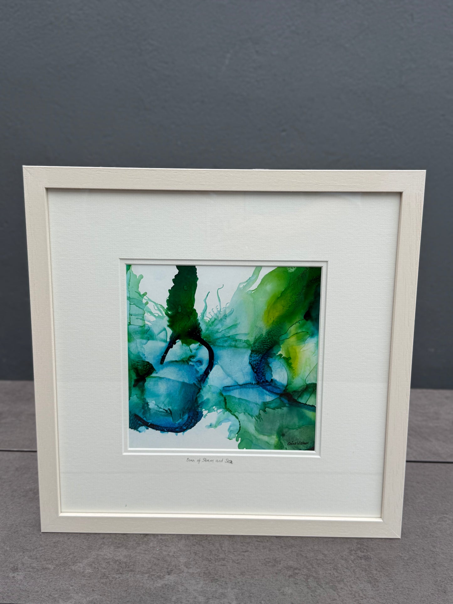 Original Art-Alcohol Ink-Series 'Sisterhood-Born of storm and sea'
