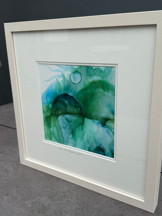 Original Art-Alcohol Ink-Series 'Sisterhood of the sea-'Waves can't break her spirit'